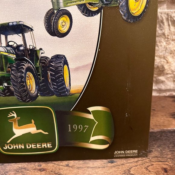 Vintage John Deere Tractors Metal Tin Sign Celebrating 160 Years 1837-1997 - Picture 3 of 4